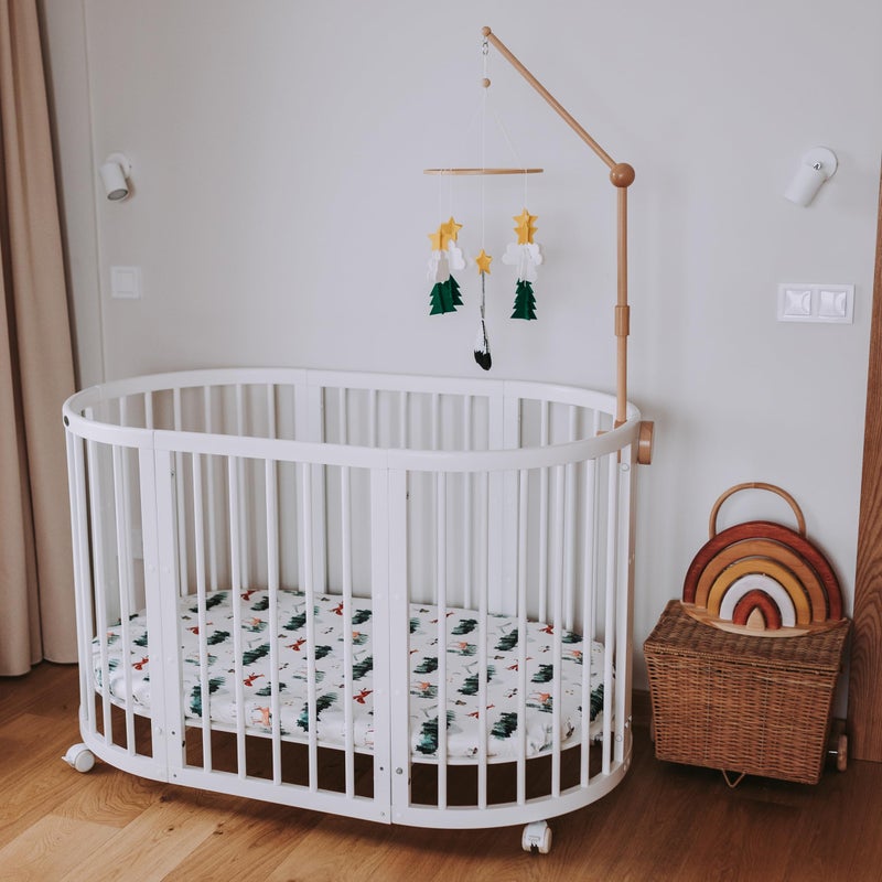 Sorrel + Fern Baby Crib Mobile â€“ Wooden Hanging Nursery Baby Mobile for Crib, Nursery Decor for Boys & Girls, Perfect Shower Gift (Starry Woodland Night) Also Fits Bassinets, Sorrel + Fern - Image 4